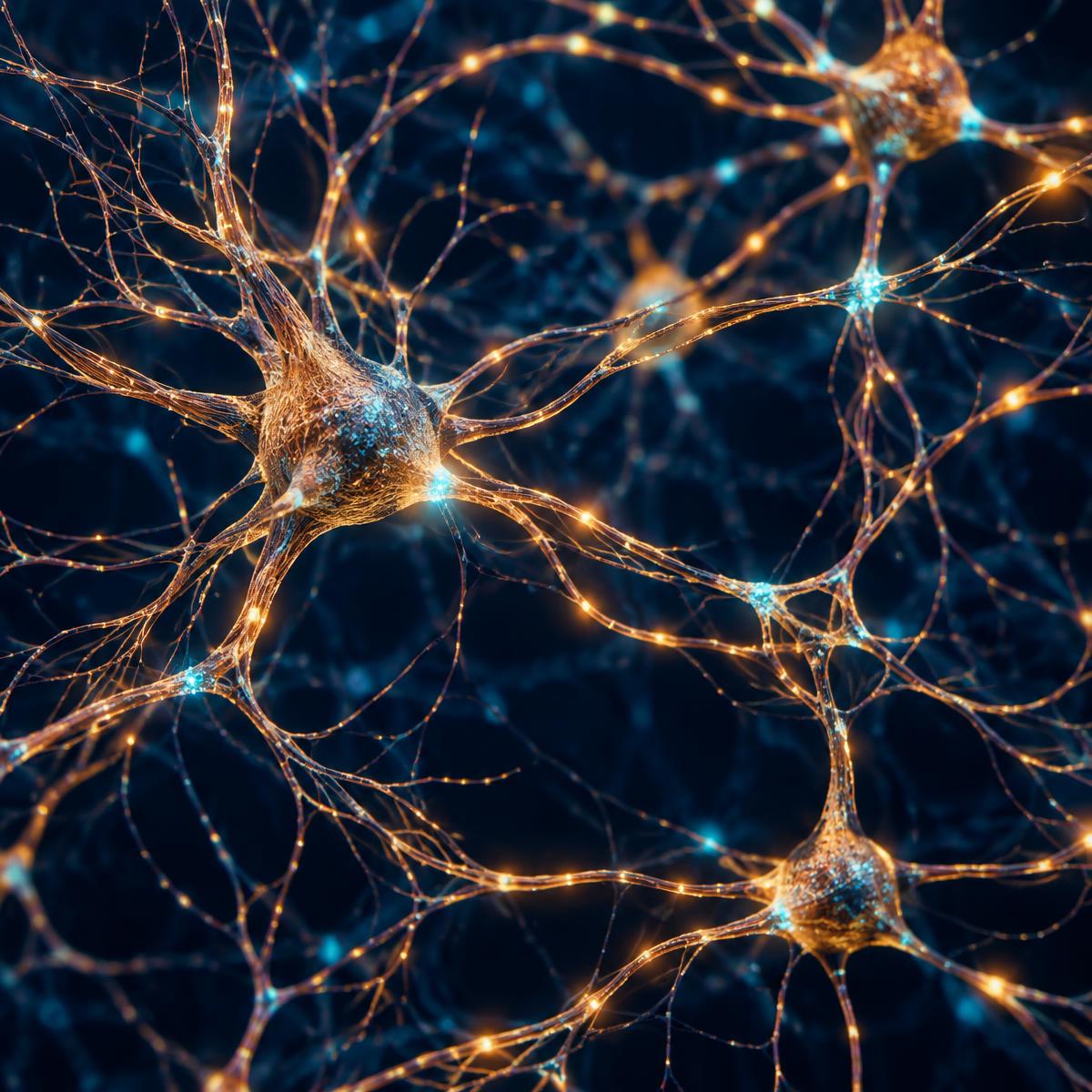 Artistic illustration of connected neural pathways